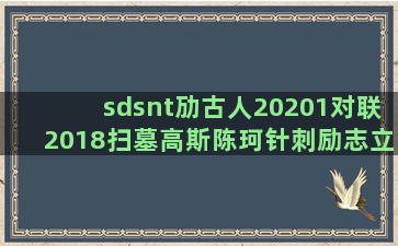 sdsnt劢古人20201对联2018扫墓高斯陈珂针刺励志立冬语录